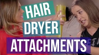 3 Weird Hair Dryer Attachments Beauty Break [upl. by Effie524]