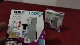 63 AMP Single Pole MCB  Benlo 63A C Type MCB [upl. by Yuh]