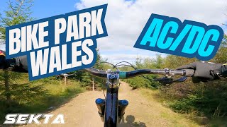 BIKE PARK WALES MTB💥ACDC Red blend trail BPW [upl. by Ydna887]