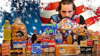 4TH OF JULY 25000 CALORIE CHEAT DAY CHALLENGE [upl. by Ynnelg]