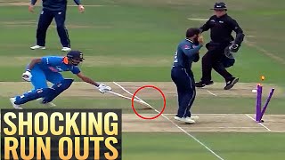 Shocking Run Outs in World Cricket  Crazy Run Outs in Cricket  Most Painful Run Outs in Cricket [upl. by Eiramannod]