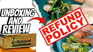 aquarium plants bunnycart REFUND POLICY  UNBOXING AND REVIEW ☘️BUNNYCART [upl. by Enyrb]