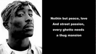 Thugz Mansion 2Pacs Verse Acoustic with Lyrics [upl. by Nyssa]