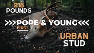 Urban Bow Hunter Tags First Pope amp Young Buck 218 Pound South Georgia Stud [upl. by Haman473]