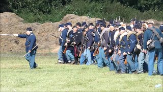 American Civil War Battle Little Round Top reenactment highlights at Military Odyssey 2024 [upl. by Acnoib62]