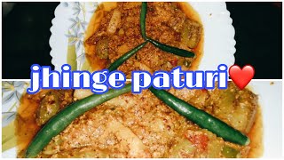 Jhinge paturi yummy amp tasty recipedasguptas nest♥️ [upl. by Gnehp884]