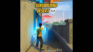 SENSIBILIDAD PARA SER EL MEJOR CON LA DESERT 💀 freefire [upl. by Hallutama]