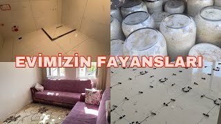 FAYANSLAR YAPILIYOR🏡KAYNANAMDA TARHANA YAPTIK🤝HALILARI YIKAMAYA VERDİM👍 [upl. by Abran541]