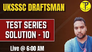 UKSSSC Draftsman Test Series Solution 10  By  Pramod Sir  Tech Pathshala [upl. by Miki]