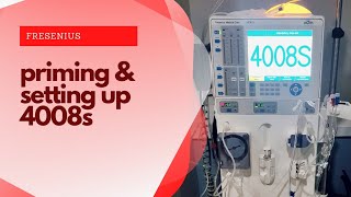 How to Set Up and Prime a Hemodialysis Machine  Fresenius 4008S [upl. by Narual]