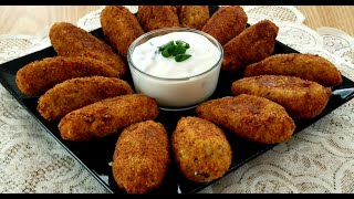 Croquettes de Pomme de Terre avec les Restes de Viande et Farcies au Fromage [upl. by Ardnas22]