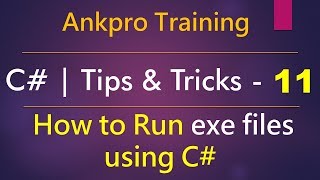 C tips and tricks 11  How to Run exe files using C  SystemDiagnostics  Process  Notepadexe [upl. by Adnylem267]