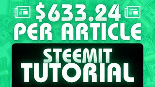 How to Make Money on STEEMIT EARN BIG [upl. by Kciredor]