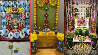 Krishna Janmashtami decoration ideas for homejhula decoration ideahindola decoration [upl. by Mullen]