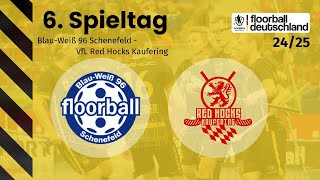 BlauWeiß 96 Schenefeld vs VfL Red Hocks Kaufering  6 Spieltag  1 FloorballBL Herren 2425 [upl. by Cardew]