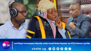 PALAMENTI YAFFE Lord Mayor tumwagaza alipoota yokka tewali kiralaSpeaker wa KCCA Zahara Luyirika [upl. by Enrahs]