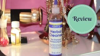 ORS HERBAL CLEANSE DRY SHAMPOO REVIEW [upl. by Onfroi]