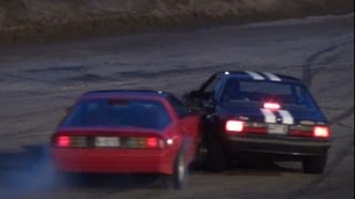 Camaro Vs Mustang Brawl at the Race Track [upl. by Enala]