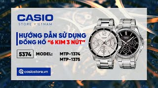 Hướng dẫn sử dụng đồng hồ Casio MTP1374 MTP1375 [upl. by Dahlia]