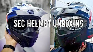 SEC GYMKHANA MOTORCYCLE HELMET unboxing [upl. by Delainey]