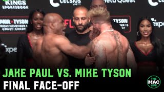 Mike Tyson SLAPS Jake Paul during Final Face Off [upl. by Ibob]