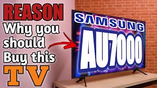 WHAT ARE THE REASON WHY YOU SHOULD BUY THE SAMSUNG AU7000   PRODUCT QUICK REVIEW [upl. by Ellenrahc]