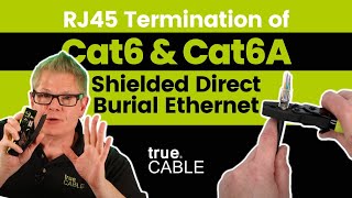 How To Terminate Cat66A Shielded Direct Burial Ethernet Cable [upl. by Flor]