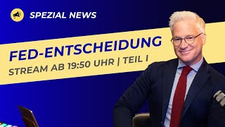 FEDZinsentscheidung  Senkung um 50 Basispunkte  100 Basispunkte 2024 amp 100 in 2025 [upl. by Ahselrac]