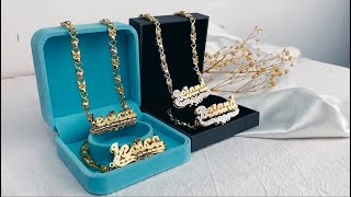 Silviax Jewelry  Teddy XOXO Name Necklace and Bracelet Set [upl. by Alexia]