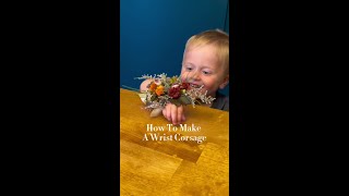 How to make a DIY wrist corsage [upl. by Winnie11]