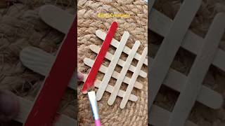 Ice cream stick craft icecreamstickcraftideas shortvideo ytshortsindia [upl. by Winna644]