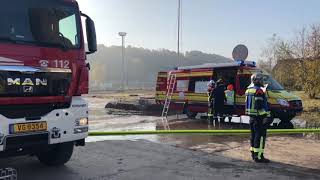 Incendie chez ArcelorMittal à EschSchifflange [upl. by Ahseinet]