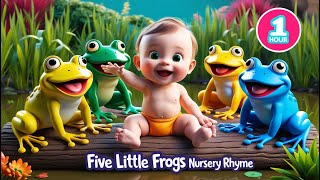 Five Little Speckled Frogs 🐸  Fun Counting Song for Kids  Nursery Rhymes amp Preschool Learning [upl. by Ennaeel]