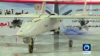 Iran Starts production of Mohajer 6 drone armed with Qaem precision guided bomb مهاجر شش بمب قائم [upl. by Cressler]