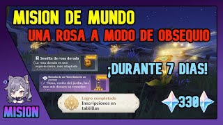 Mision De Mundo UNA ROSA A MODO DE OBSEQUIO En 7 Dias 330 PROTOS Desierto Sumeru 31 Genshin Impact [upl. by Elrahc822]