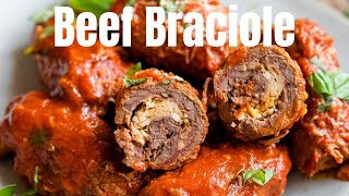 Italian Beef Braciole Braciole al Sugo Pugliesi [upl. by Ellesirg]