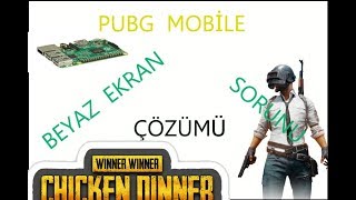 BEYAZ EKRAN SORUNU ÇÖZÜMÜ MOBİLE PUBG  DIY [upl. by Lianne769]