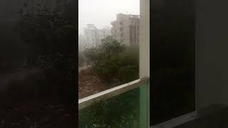 severe rain in Hyderabadhailstorm hail please subscribe [upl. by Natye]