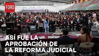 Así fue como se aprobó en una sesión maratónica la Reforma Judicial  Las Noticias [upl. by Cleodel]