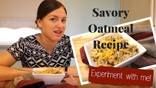 Savory Chicken Pesto Oatmeal  MIND BLOWN [upl. by Ecerehs]