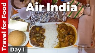 Bangkok to Mumbai on Air India Food Review [upl. by Anuat335]