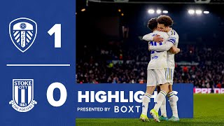 Highlights Leeds United 10 Stoke City  James goal maintains unbeaten home record [upl. by Nac342]