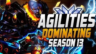 Agilities Insane Doomfist  4502 SR  OVERWATCH SEASON 13 TOP 500 [upl. by Nilerual]