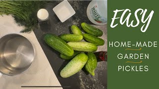 Easiest Homemade Pickle Recipe Ever [upl. by Niwre]