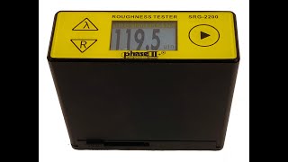 Surface Roughness Tester Profilometer Phase II Model SRG 2200 Instructional Video [upl. by Onateag972]