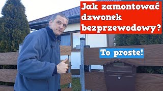 Jak zamontować dzwonek bezprzewodowy do furtki FACHOWIEC TV [upl. by Ynaiffit457]