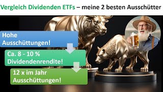 Dividenden ETFs mit 810  Dividendenrendite  Diese ETFs generieren mir 4600 € Nettodividende pa [upl. by Eelrac]