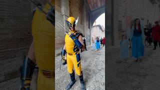 Grazzano viscomics 2024 cosplay cosplayer deadpool wolverine [upl. by Annovoj13]