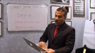 Start Your Own Business  Day 3  One Page Business Plan  By Adv Nithia [upl. by Noit]