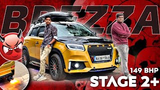 STAGE 2 tuned suzuki BREZZA  Modified review  Ownership review  Modified wheelz [upl. by Otis352]